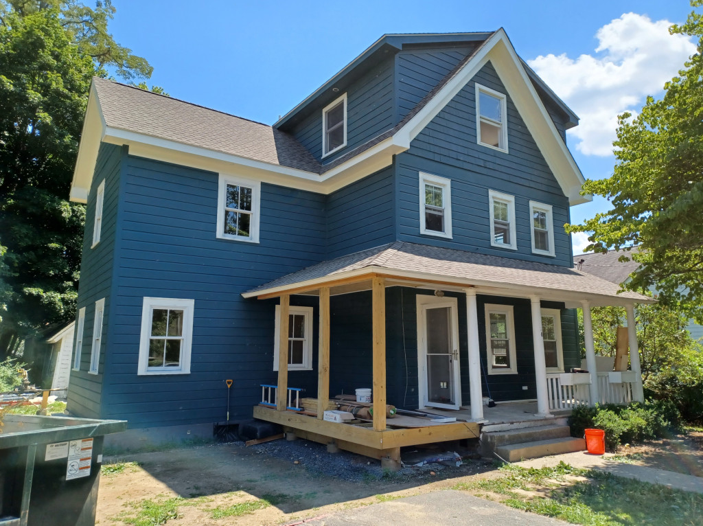 The Figure Ground Studio Architecture Landscape Sustainability Nelsonville Remodel/Addition Nearing Completion 49 pine after 01 