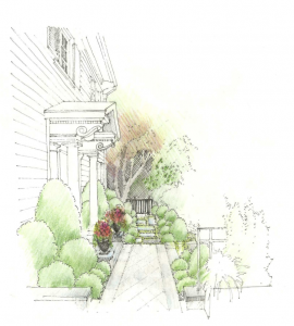 The Figure Ground Studio Architecture Landscape Sustainability Neoclassical Private Garden GARDEN SKTCH2 web 270x300 