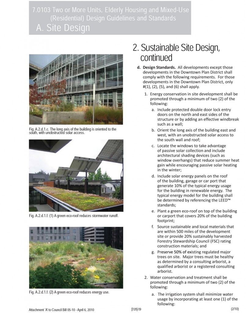 The Figure Ground Studio Architecture Landscape Sustainability Gresham Multifamily Design Standards and Urban Planning Manual MFDS 4 6 10 19 