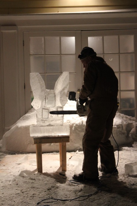 The Figure Ground Studio Architecture Landscape Sustainability Cold Spring Winter Carnival ice sculpture 2015 12 